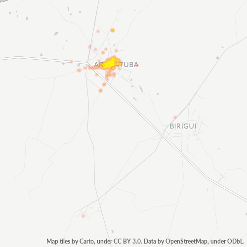 16010-000 Heatmap de Densidade da Empresa
