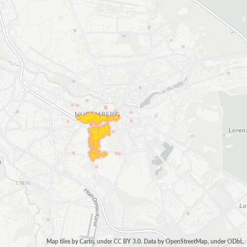 90443 Standortdichte-Heatmap