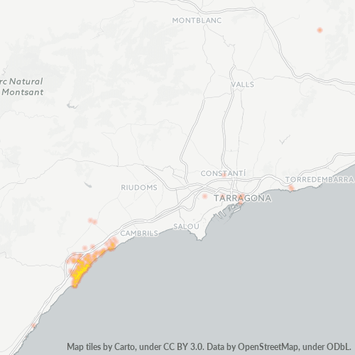 43892 Mapa de calor de densidad empresarial