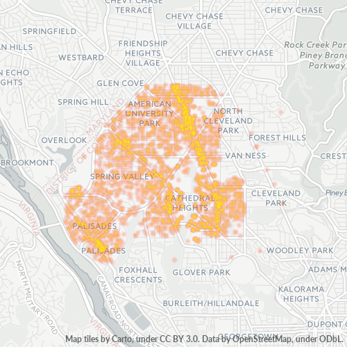20016 Business Density Heatmap