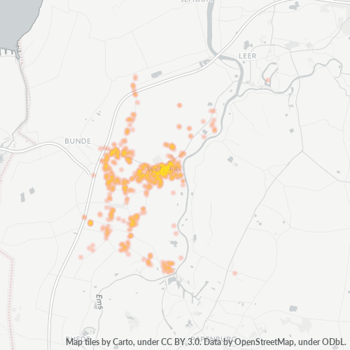 Heatmap für plz 26826