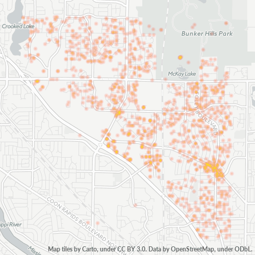 55448 Business Density Heatmap