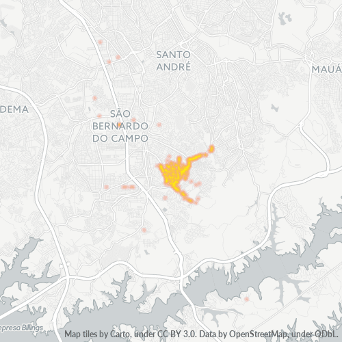 09780-000 Mapa de calor de densidad empresarial