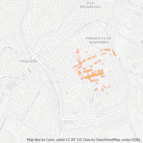 08250-000 Heatmap de Densidade da Empresa