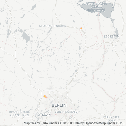 Heatmap für plz 14621