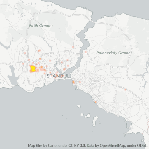 34210 Şirket Yoğunluğu Isı Haritası