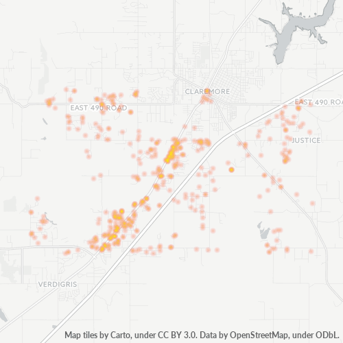 74019 Business Density Heatmap