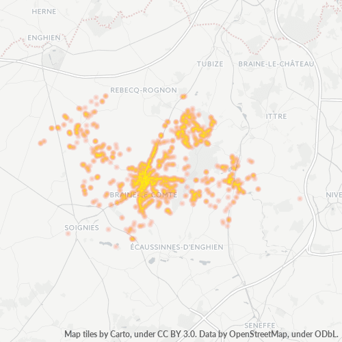 Heatmap voor postcode 7090