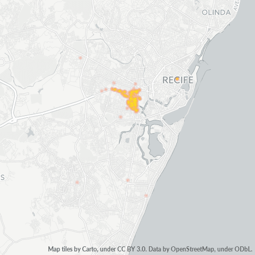50830-000 Mapa de calor de densidad empresarial