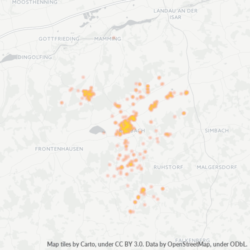 94419 Standortdichte-Heatmap
