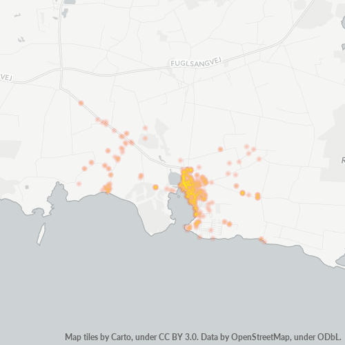 4880 Heatmap over forretningstæthed