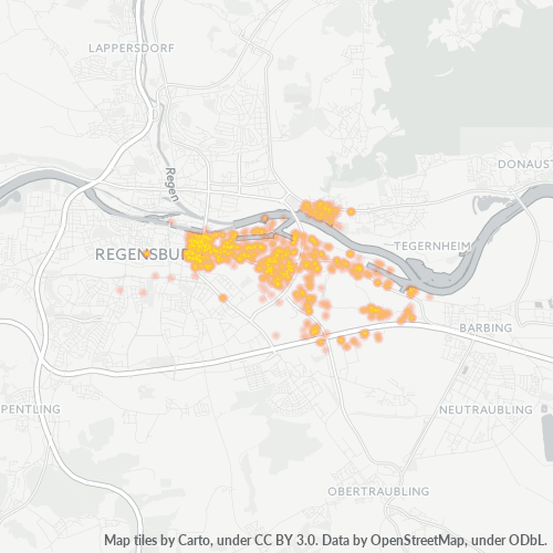 Heatmap für plz 93055