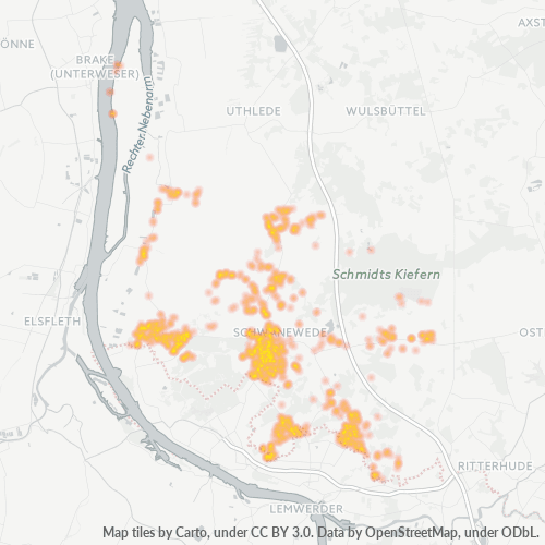 28790 Standortdichte-Heatmap