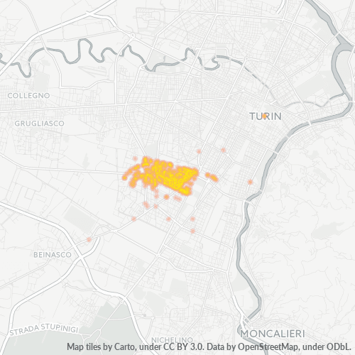 Mappa di calore per cap 10136