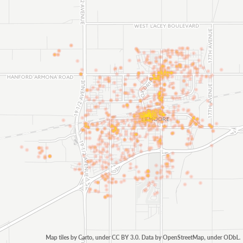 93245 Business Density Heatmap