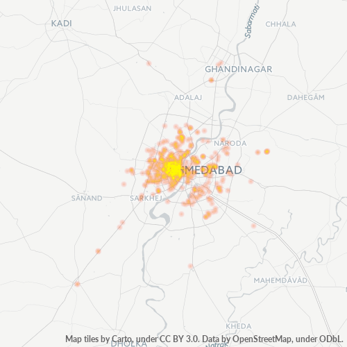 380009 Business Density Heatmap