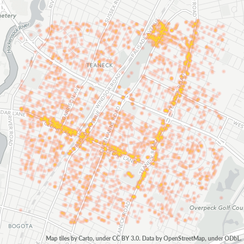 07666 Business Density Heatmap