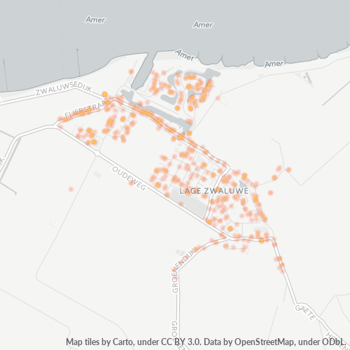 Heatmap voor postcode 4926