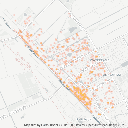 9501 Heatmap Bedrijfsdichtheid