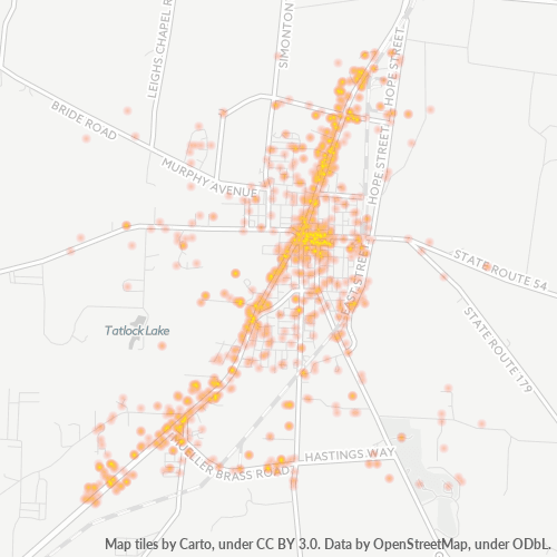 38019 Business Density Heatmap