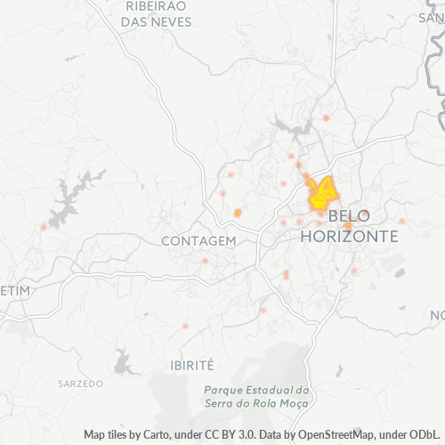 31230-000 Mapa de calor de densidad empresarial
