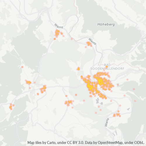 Heatmap für plz 37242