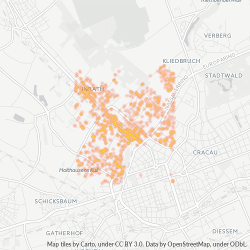 Heatmap für plz 47803