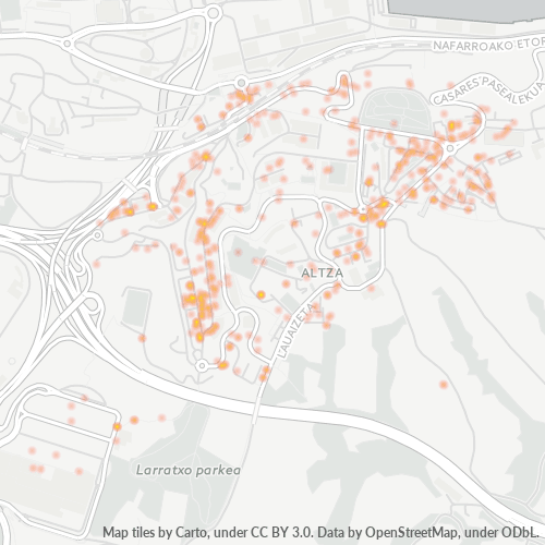 20017 Mapa de calor de densidad empresarial