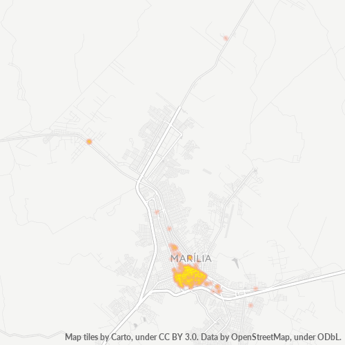 17501-000 Mapa de calor de densidad empresarial