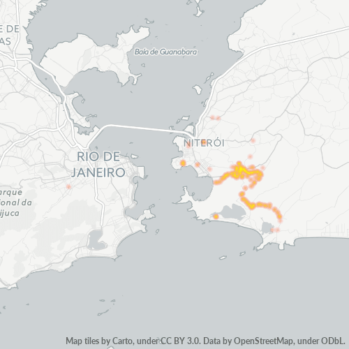 24310-000 Mapa de calor de densidad empresarial