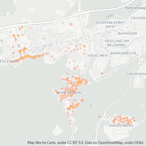 Heatmap für plz 67661