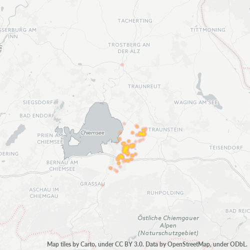 Heatmap für plz 83355