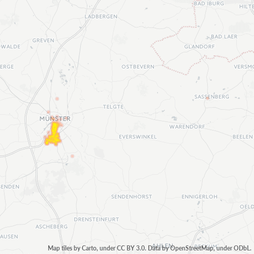 48153 Standortdichte-Heatmap