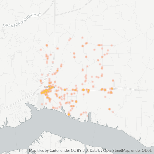 35645 Business Density Heatmap