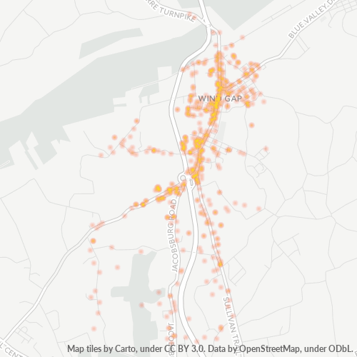 18091 Business Density Heatmap