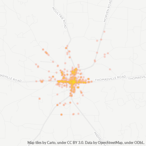 31643 Business Density Heatmap