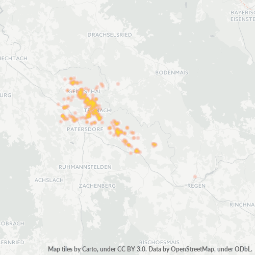 Heatmap für plz 94244