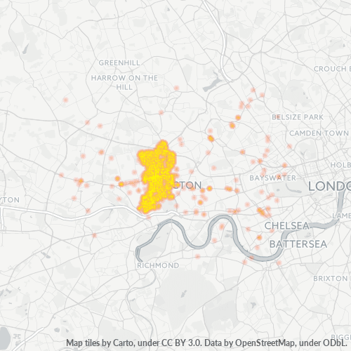 W5 Business Density Heatmap