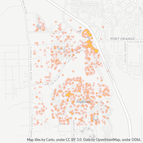 32128 Business Density Heatmap