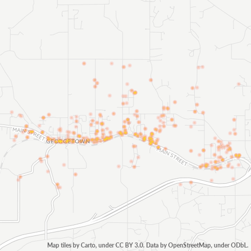 47122 Business Density Heatmap