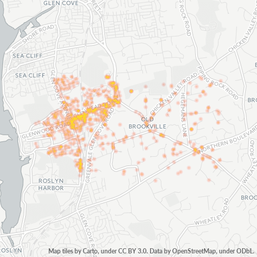 11545 Business Density Heatmap