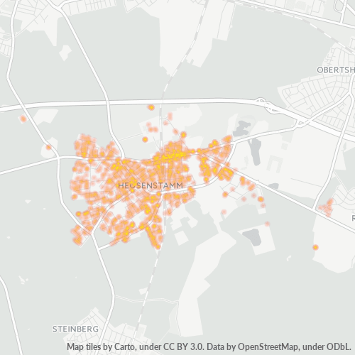 Heatmap für plz 63150