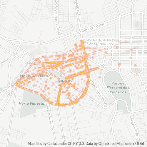 87015-000 Heatmap de Densidade da Empresa