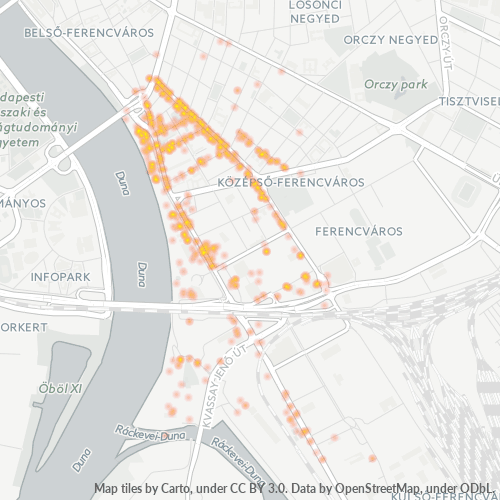 1095 Vállalati sűrűségi térkép