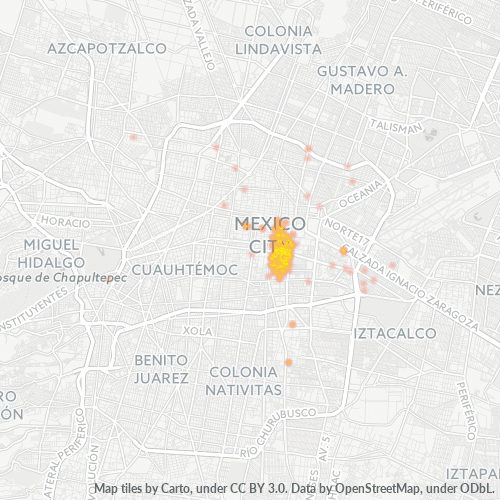 15810 Mapa de calor de densidad empresarial