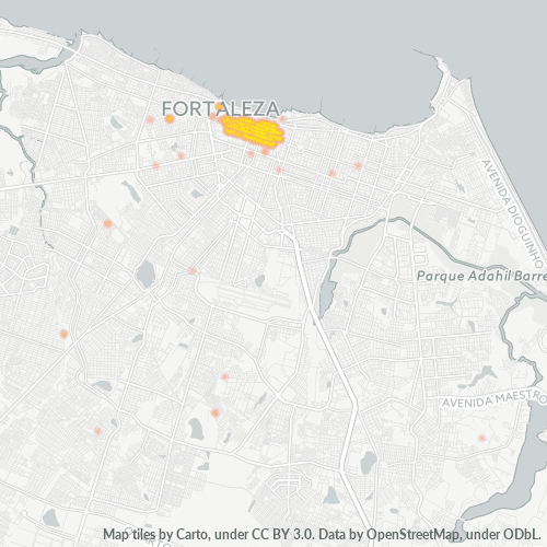 60030-000 Mapa de calor de densidad empresarial