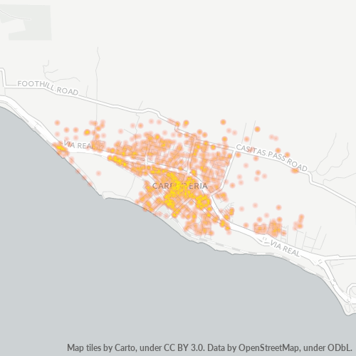 93013 Business Density Heatmap