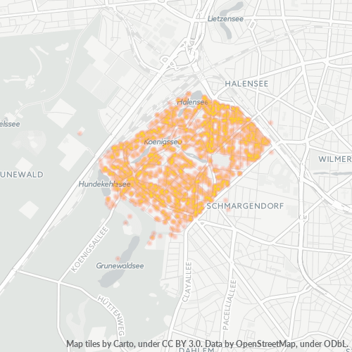 Heatmap für plz 14193