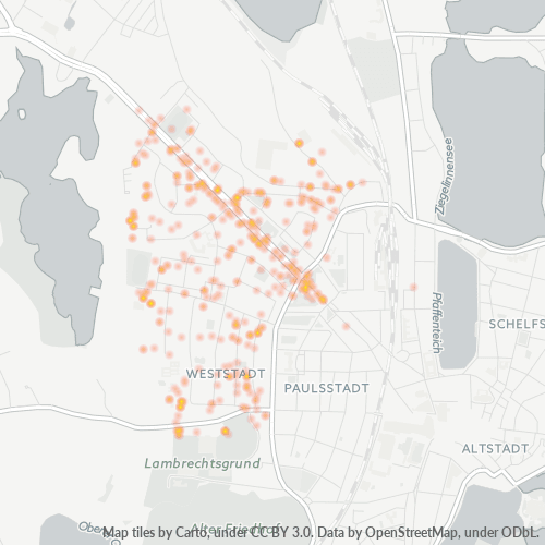 Heatmap für plz 19059