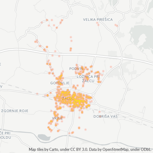 3310 Zemljevid gostote poslovanja